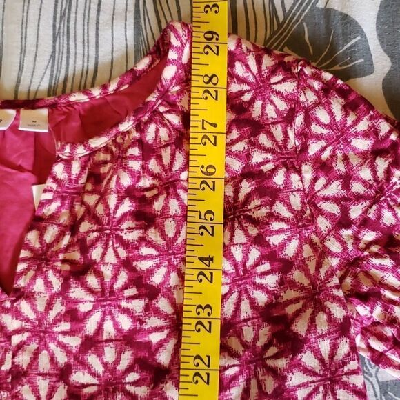 GAP KIDS Girls Tiered Split Neck Dress Acai Berry Pink medium/8 - Picture 9 of 9